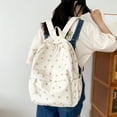 thumbnail image 2 of FunnyBeans Floral Printed Backpack Women Travel Flower Student School Bag Preppy Bookbag (A), 2 of 9