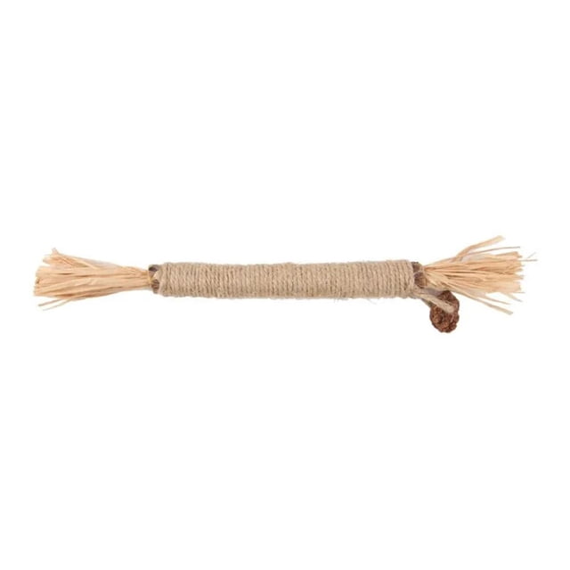 Lttoisl Natural Silvervine Sticks Cat Dental Chew Toy for Teeth Cleaning, Teething & Anxiety Relief, Scratch Resistant Raffia Catnip Infused Chew for Kitten & Adult Cats (10-Count)