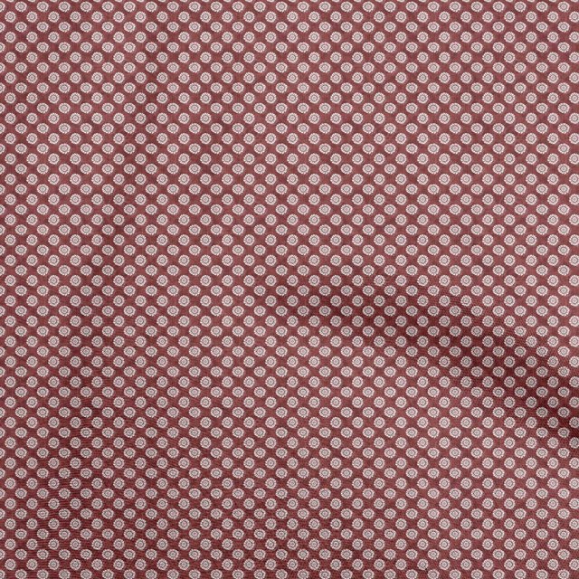oneOone Polyester Spandex Maroon Fabric Asian Dabu Sewing Craft Projects Fabric Prints By Yard 56 Inch Wide