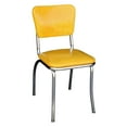 thumbnail image 2 of Richardson Seating Diner Chair with 1" Pulled Seat-Color:Cracked Ice Yellow, 2 of 2