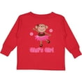 thumbnail image 3 of Inktastic Gigi's Girl Monkey Girls Long Sleeve Toddler T-Shirt, 3 of 5