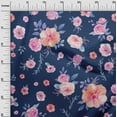 thumbnail image 2 of oneOone Cotton Flex Fabric Geometric|Watercolor Leaves & Peony Floral Fabric Prints By Yard 40 Inch Wide, 2 of 4