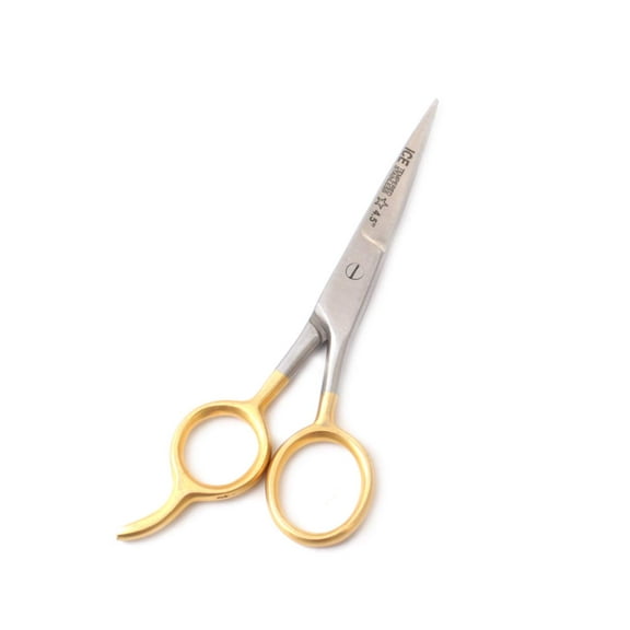 Odontomed2011 Professional Barber Hair Dressing Scissors 4.5" Hair Cutting Scissors/barber Shears - Ice Tempered - Stainless Steel Gold Plated Odm