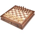 thumbnail image 2 of Juego de ajedrez AMEROUS magnético de madera con cajones de almacenamiento, 2 of 9