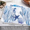 thumbnail image 5 of Wipe-Clean Reversible Decofoam Placemats, Indigo Coastal, Set of 2, Made in The USA, 5 of 6