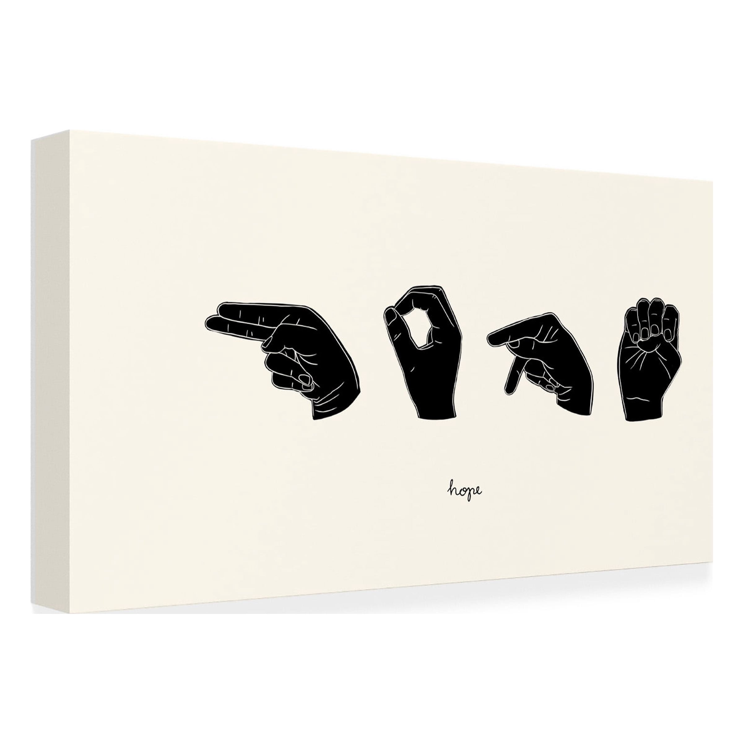 Emma Scarvey 'Sign Language II' Canvas Art