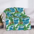 thumbnail image 3 of Balery Hawaii Palms Manta de Franela con Dibujo, Lujo Ultra Suave y Cálido, Antipelusa y Resistente a las Arrugas para Cama, Sofá, Camping -50"x40", 3 of 6