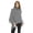 Black, variant on Women Autumn Winter Knit Striped Turtleneck Fringe Poncho Pullover Shawl Warm Soft Wrap Lightweight Cape (Black)