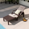 thumbnail image 1 of Costway Patio PP Chaise Longue Inclinable Extérieur Réglable Jardin Café, 1 of 8