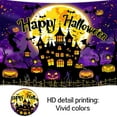 thumbnail image 5 of 10 x 6.5 ft Purple Happy Halloween Castle Garage Door Decoration Background Night Moon Backdrop Bat Pumpkin Devil Pumpkin Graveyard Photography Birthday Hallowmas Banner Cover, 5 of 5