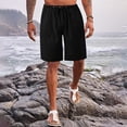 thumbnail image 2 of NIEWTR Men's Multi-Pockets Work Casual Shorts Outdoor Casual Shorts Drawstring Shorts with Multi Pockets Outdoor Casual Shorts Summer Beach Jogging Leisure (Black,S), 2 of 9