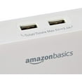 thumbnail image 3 of BasicBasics 6 Outlet, Wall Mount Surge Protector, Power Strip, 2 USB ports 3.4A, 1080 Joules, 3 of 5