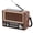 Rose Gold, variant on LC-dolida Portable AM FM SW Radio, Solar Retro Radio with Bluetooth 5.4, Solar and USB Charging, 3D Surround TF Card U Disk Playback Easy to Use for Home Seniors Outdoor Use, Rose Gold
