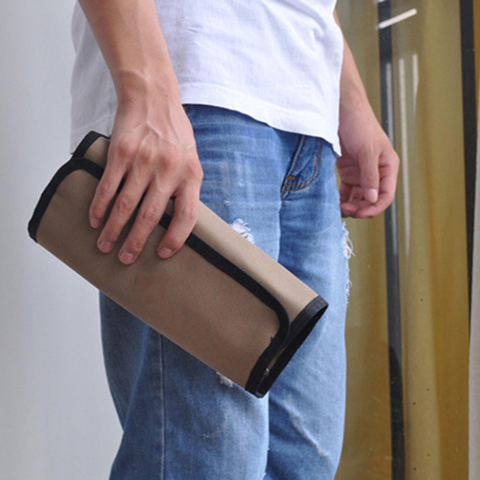 Oxford Cloth Roll up Tool Bag, Wrench Roll Durable Multi Pockets