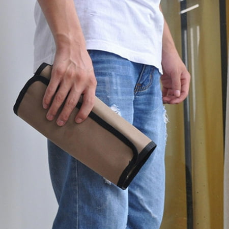 

Oxford Cloth Roll up Tool Bag Wrench Roll with zipper Pouch Tool Roll Organizer