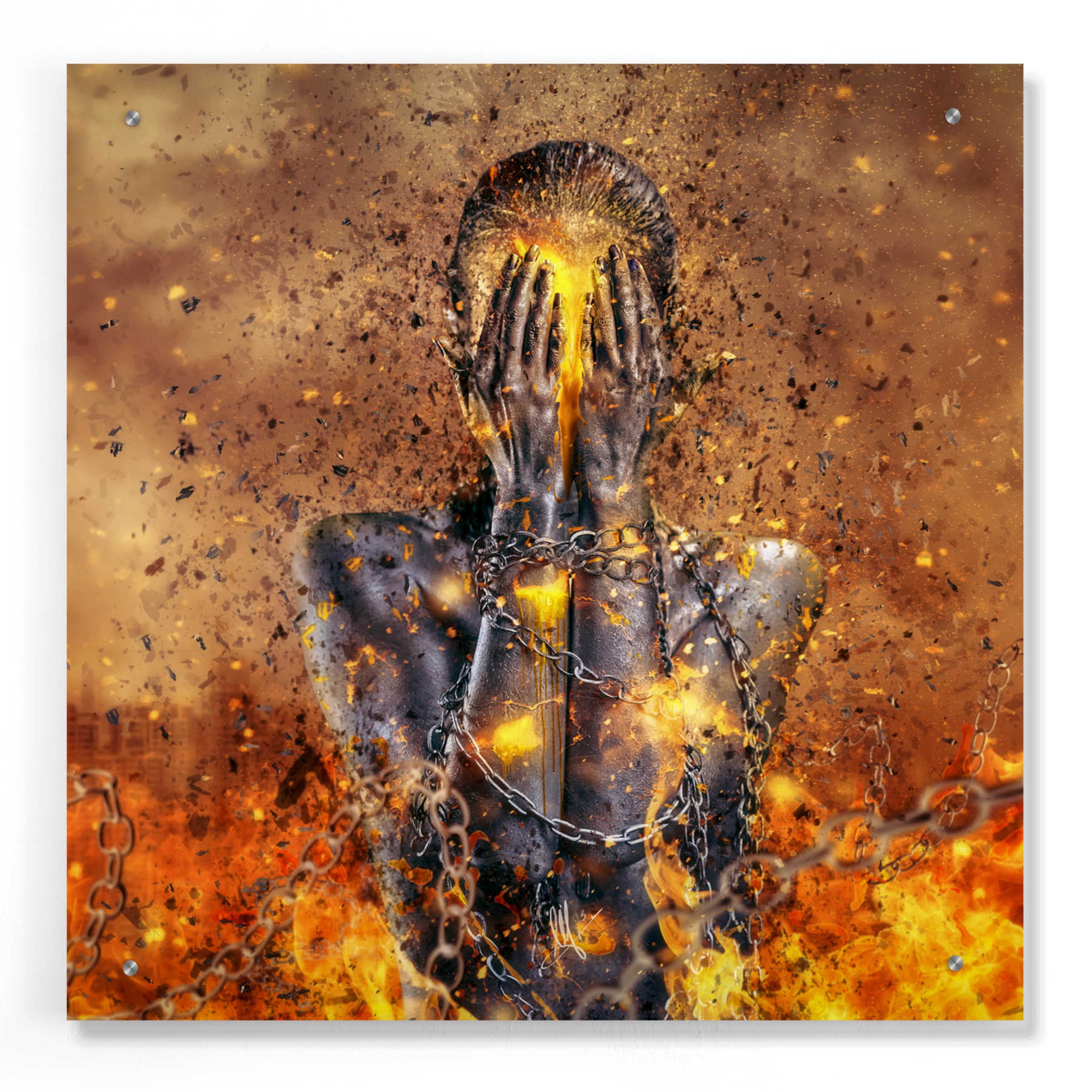 Epic Art Through Ashes Rise By Mario Sanchez Nevado Acrylic Glass Wall Art 24 X24 Walmart Com Walmart Com