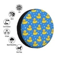 thumbnail image 4 of Rateoe Cute Yellow Rubber Ducks Pattern Tire Cover Wheel Protectors Weatherproof Wheel Covers Universal Fit for Trailer Rv SUV Truck Camper Travel Trailers Accessories-14 inch, 4 of 6