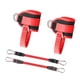 thumbnail image 1 of Juego de correas de soporte de tobillo ajustables, bandas de fitness para gimnasio, 25 x 8 cm, ligeras, multiusos, fáciles de instalar con anillos en Rojo, 1 of 8
