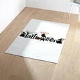 thumbnail image 4 of CafePress - Happy Halloween Black & Orange Spooky Typ Area Rug - 3'x5' Decorative Area Rug, Fabric Throw Rug, 4 of 5