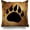 Lovely Black Bear, variant on Throw Pillow Covers Vintage Lovely Black Bear Paw Print Pillowslip Square Sofa Cute 18 x 18 Inches Cushion Cases Pillowcases