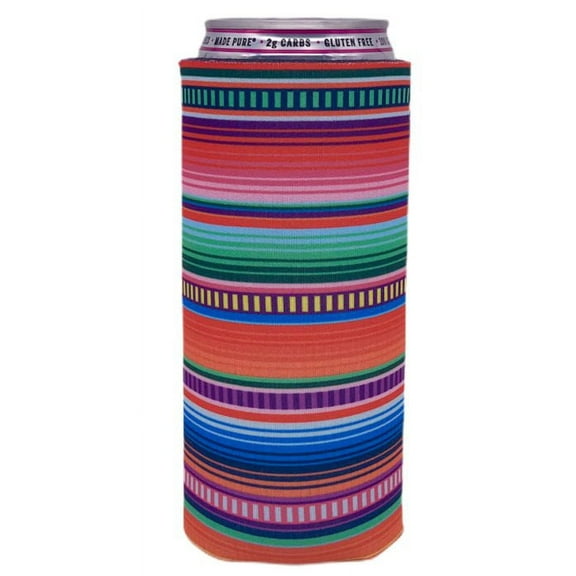 Serape Pattern Slim Can Coolie