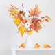 thumbnail image 2 of 2pcs Halloween Otoño Pick Rama de calabaza Artificial Maple Leaf Tallo de diseño de otoño Decoración, 2 of 6