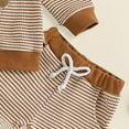 thumbnail image 5 of oqasdz Thanksgiving Baby Girl Outfits 2 Piece Turkey Embroidery Knit Sweatshirt And Striped Pants Fall Winter Size 6 M-12 M, 5 of 5