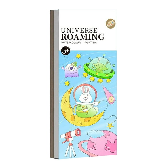 Set de libros para colorear de acuarela | Libros de dibujo de acuarela de graffiti de bolsillo | Paquete de 5 Cartón Portátil | Incluye pincel | Ideal para principiantes y viajes | Desarrollo de