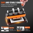 thumbnail image 4 of KFFKFF Manual Leather Cutter, Embossing Plate Size 7.1x3.9 inches, 0.47-inch Pressure Stroke with Dual Guide Shafts, Versatile Die Cutting Machine for Different Materials, 4 of 9