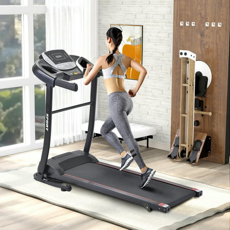 Merax L510C Folding Electric Treadmill Motorized Running Machine, Black