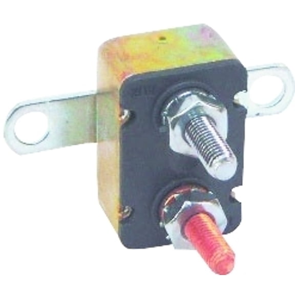 US Hardware RV-362C Metal 12V 30A RV Circuit Breaker 6.8 L x 6 H x 4 W in.