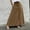 Brown, variant on Stichou Button Down Maxi Skirts for Women, High Waist A-Line Pleated Long Skirts with Pockets Gray 2XL