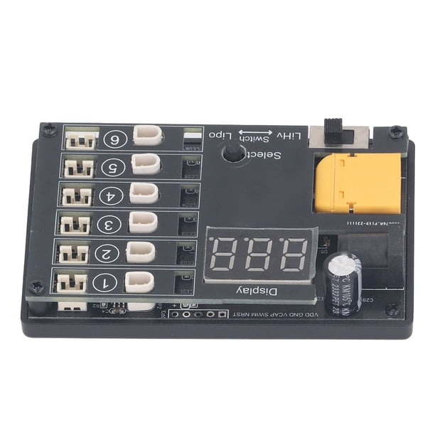 6 Puertos, 6 Canales de Cargador de Batería Lihv para Baterías de 1S, 3.7V y 4.35V, 3.8V LIHV CON INDICADOR LED