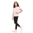 thumbnail image 6 of Pink Angel Girls 2-Pack Ribbed Graphic Tops. Rhinestone Tees, Soft Stretch Everyday Short Sleeve Shirts for Kids Girls, 6 of 8