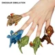 thumbnail image 5 of Figura de acción de dinosaurio Jurassic Dinosaur Park, modelo de tiranosaurio de Snap Squad para morderse los dedos, juguetes para niños, 5 of 5