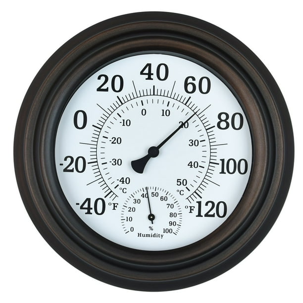 8 Premium Large Wall Thermometer Hygrometer Indoor Outdoor For Patio Pool Kitchen Garden And Room Decorative Com - Large Outdoor Wall Thermometer 8 Premium Large Wall Thermometer Hygrometer Indoor Outdoor For Patio Pool Kitchen Garden And Room Decorative Com - Large Outdoor Wall Thermometer