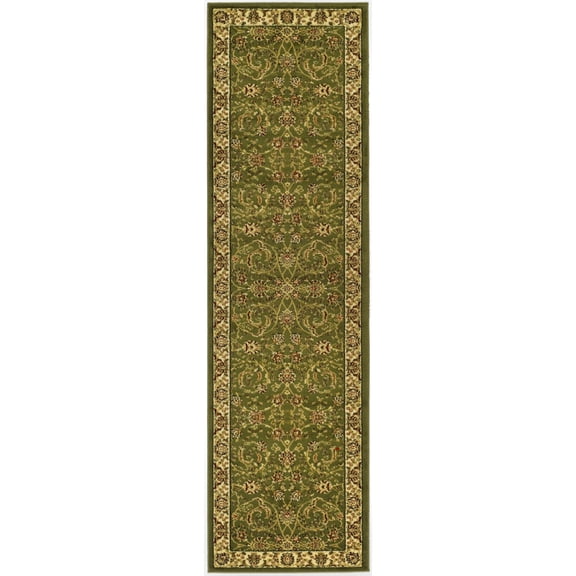 SAFAVIEH Lyndhurst Priscilla Traditional Bordered Area Rug, Sage/Ivory, 4' x 6'