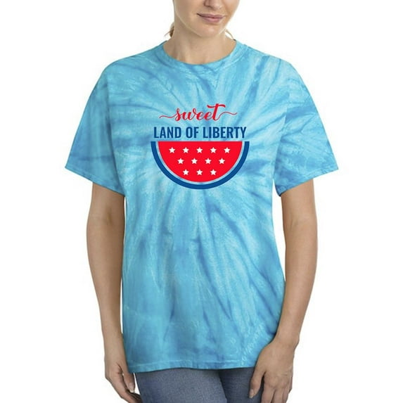 Sweet Land Of Liberty Melon Tie Dye Cyclone Women -Image by Shutterstock, Female Medium