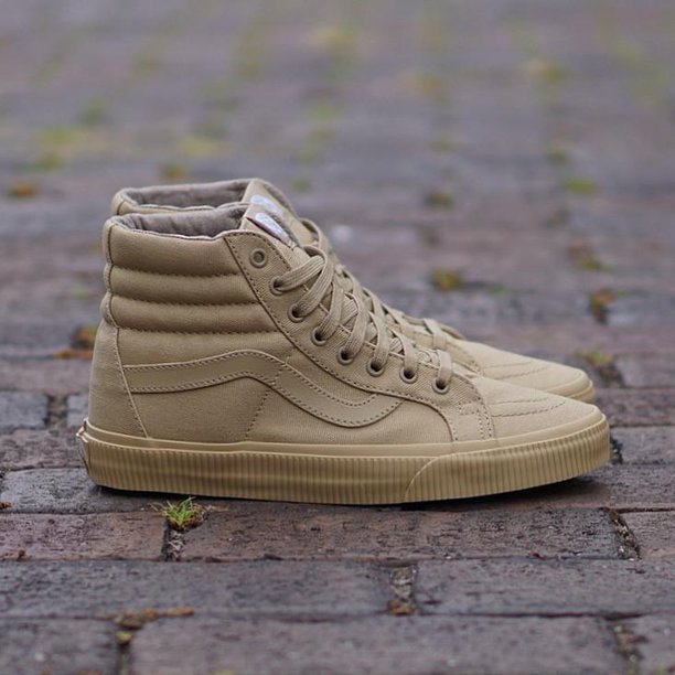 Vans Vans SK8 Hi Reissue Mono Surplus Khaki Men's Classic Skate Shoes Size 11