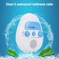 thumbnail image 1 of Mini radio Fm/Am impermeable IPX4 electrónica portátil con puerto de tarjeta USB y TF; Conector para auriculares, para ba?o, playa, piscina, hogar al aire libre - 12x4x14,5 cm sin batería, 1 of 2