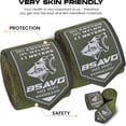 thumbnail image 2 of BeSAVAGE Hand Wraps with Knuckle Guards | Easy On/Off Protection for Boxing, MMA, Muay Thai, Kickboxing, 2 of 6