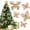Champagne, variant on 32 Pcs Christmas Glitter Butterfly Ornament with Clip Hollow Butterfly Xmas Decoration Artificial Hanging Butterfly Clip Decor for Christmas Tree Wedding Wreath Party Supply,2 Size
