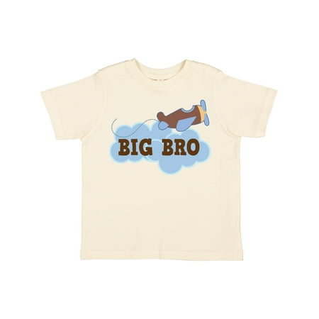 

Inktastic Big Bro Boys Airplane Brother Announcement Gift Toddler Boy Girl T-Shirt
