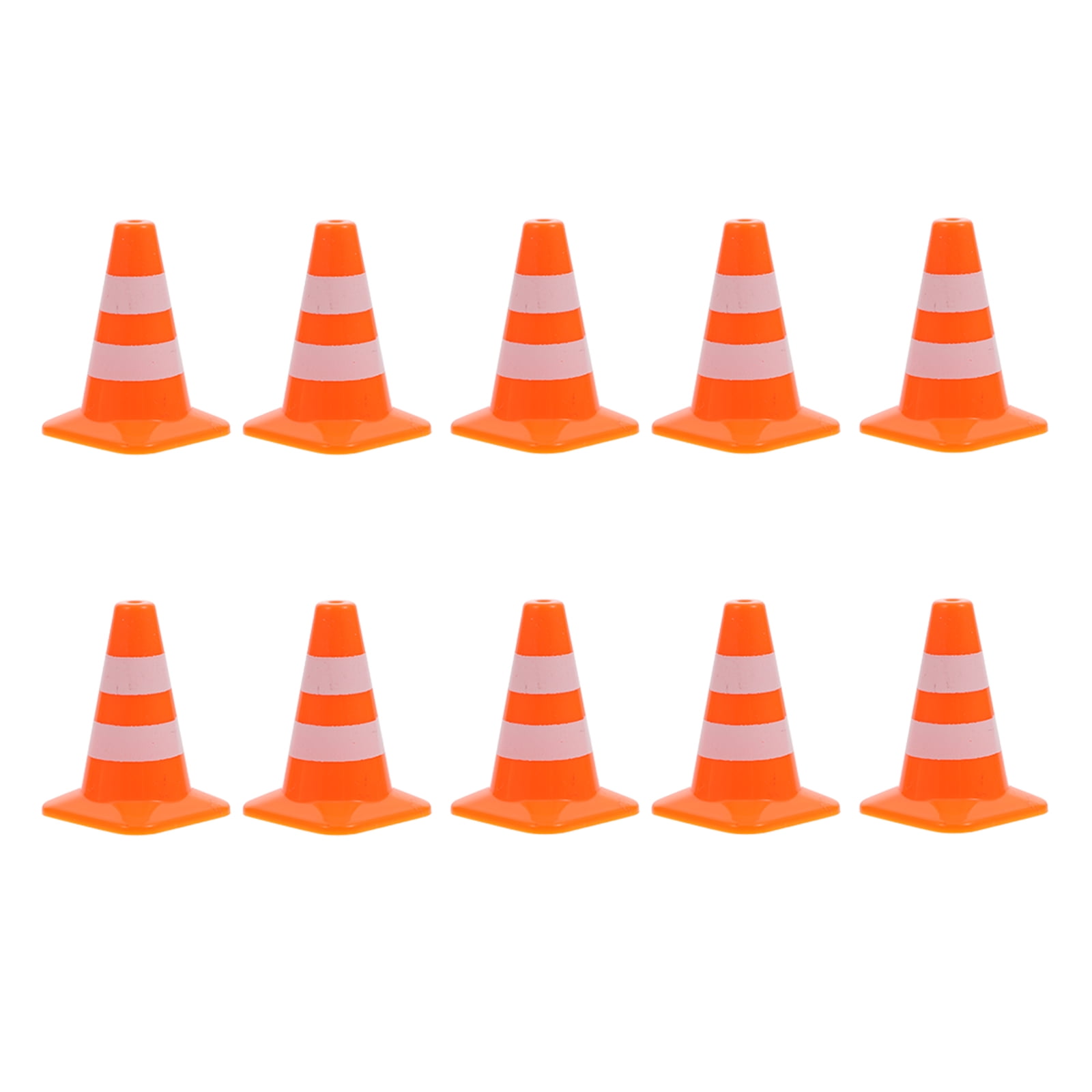 Traffic Cone Mini Road Miniature Sign Cones Tiny Plastics Parking