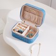 thumbnail image 6 of HongHeng Small Travel Jewelry Case, To Go Portable Jewelry Box, Travel Jewelry Organizer,Portable Jewellery Storage Holder for Rings Earrings Necklace, Gifts for Girls Women, 6 of 6