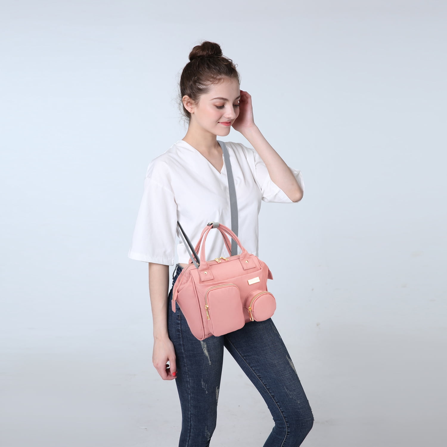 Baby Diaper Bag Backpack Waterproof Multi-Function Convertible Mini Smart Diaper Bag Backpack for Outdoor
