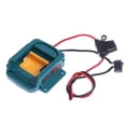 thumbnail image 4 of DIY Power Tool Battery Adapter with Fuse for Makita 18V Li-Ion Batteries - 400mm Wire Length, Plastic Construction, Includes 4 Fuses, Connector & 4 Terminals - Ideal for Small DC Fans, Heated, 4 of 5