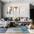 thumbnail image 5 of Boho Wall Art Canvas Prints: Minimalist Wall Art Aesthetic Geometric Mid Century Modern Wall Decor for Bedroom Bathroom Office Art Prints Set of 3 (12"x16")…, 5 of 6