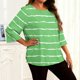thumbnail image 2 of TaTaai Women's Gradient Print Long Sleeved T-shirt, Plus Size Round Neck Top, Lightweight Soft Design, All Seasons Wear, Casual Daily Party Work Dating Home Outfit Gift, 2 of 6
