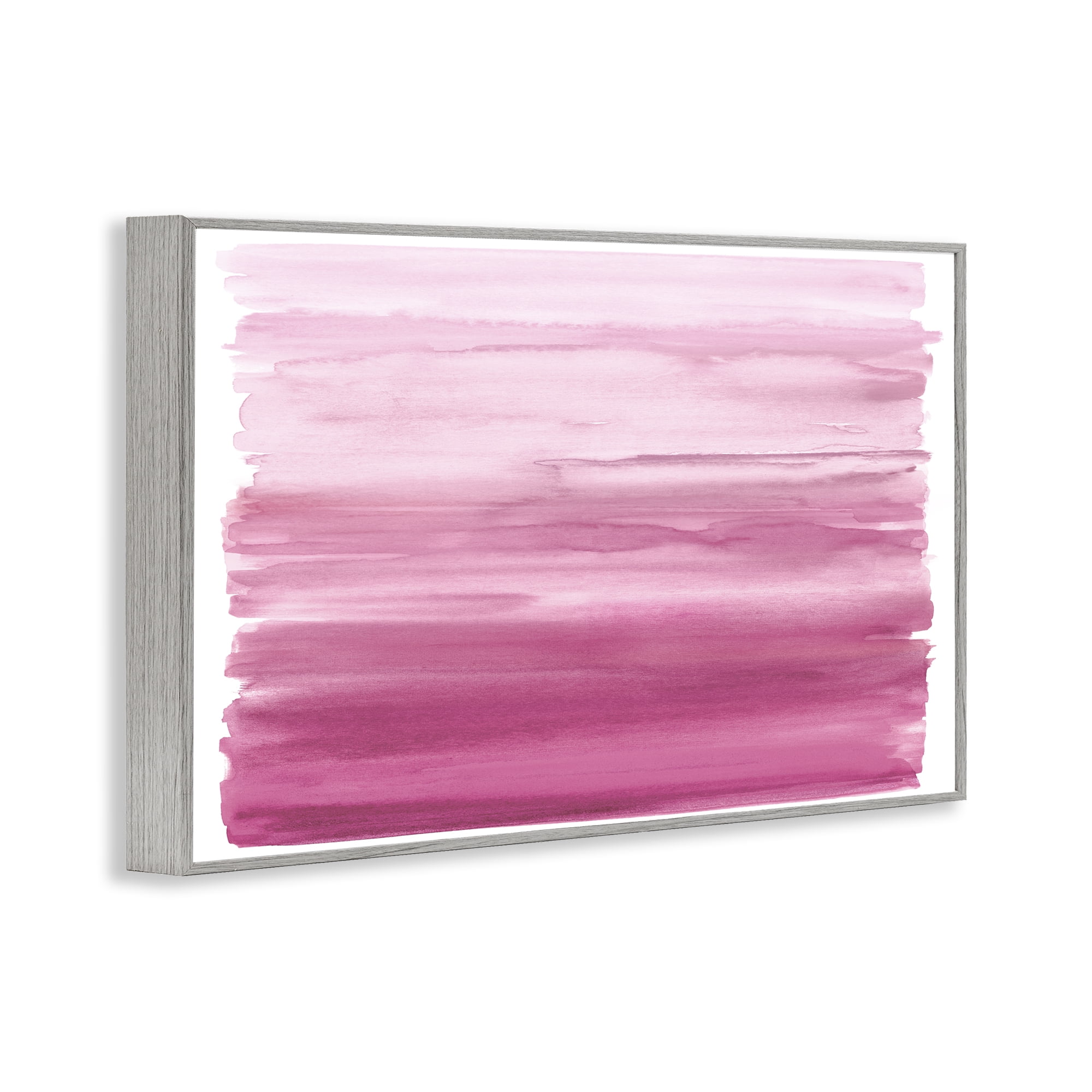 Stupell Industries Ombre Pink Blush Gray Framed Giclee Art, design by Allie Corbin